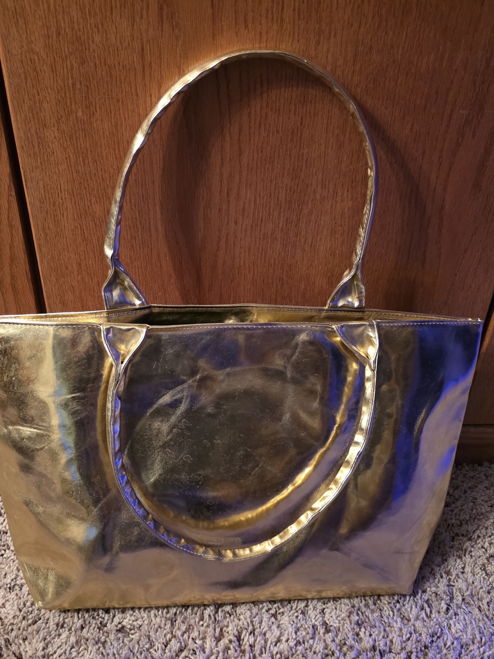 Shiny Metallic Gold Women’s Tote Bag